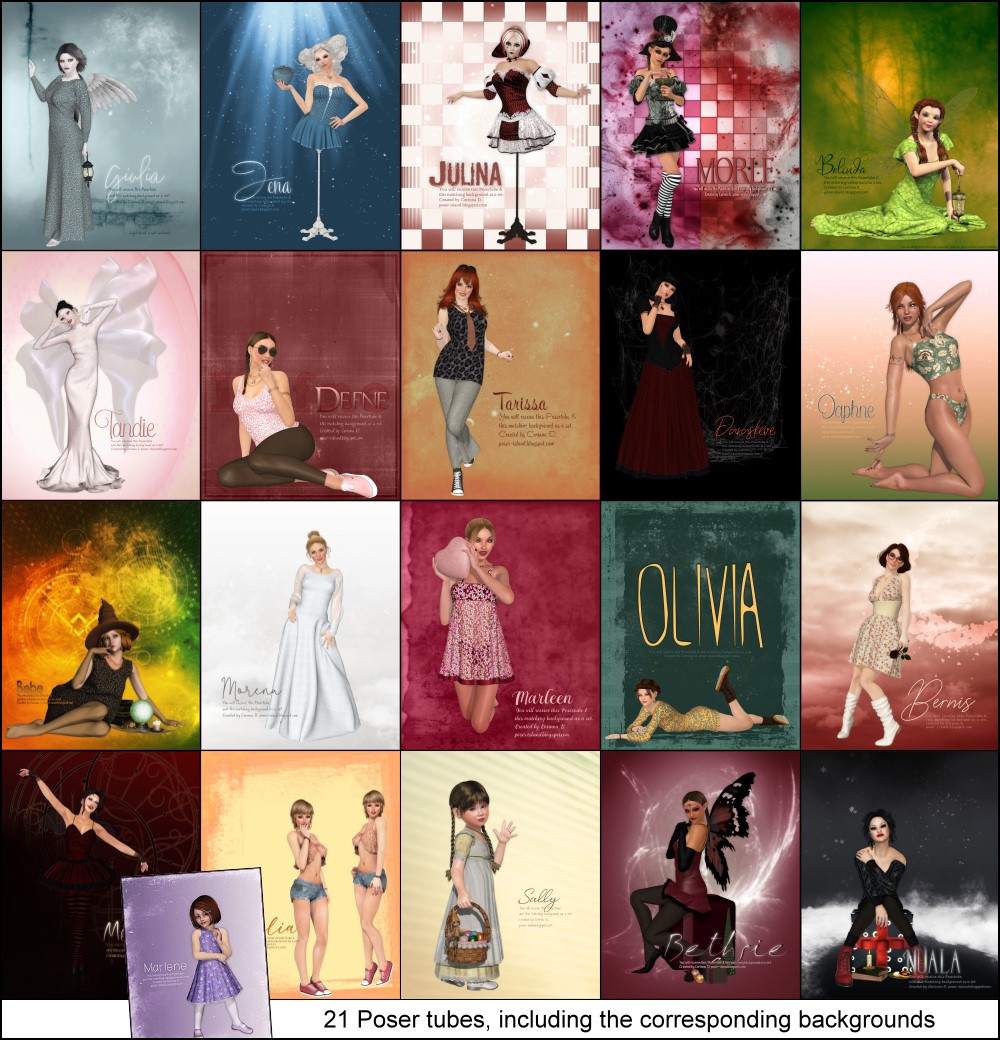 (image for) 21 PoserTube Packs